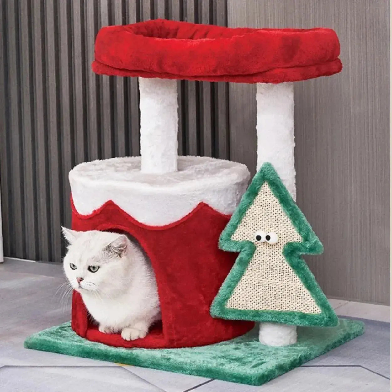 Arbre à chat Sapin de Noël Cozy Nest Vraiment-chat