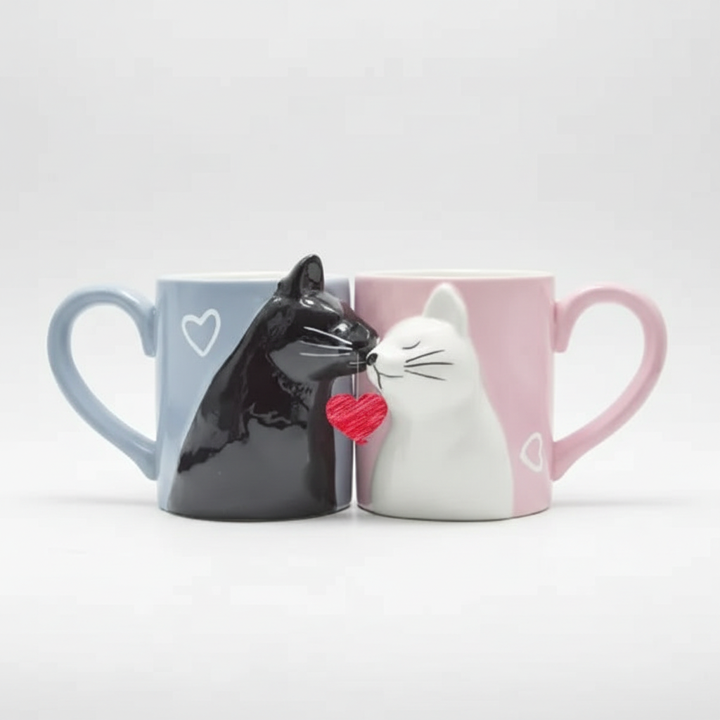 Mug pour Chats Amoureux (x2)
