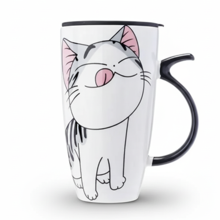 Mug Chat avec Couvercle