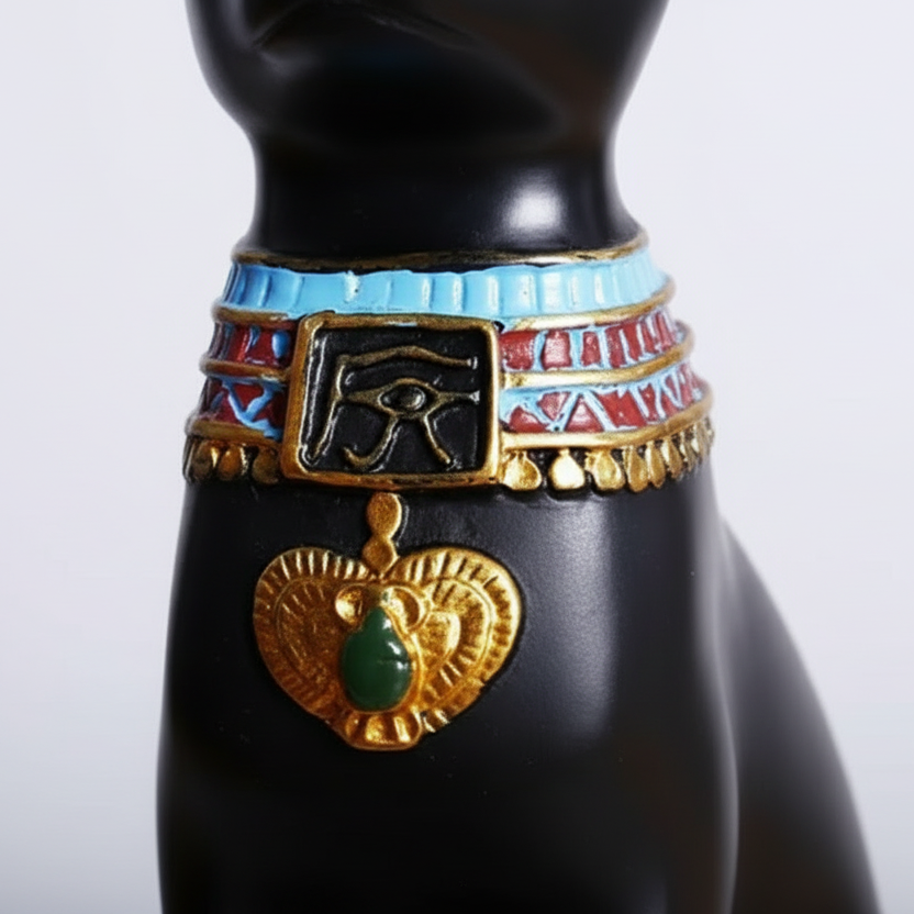 Statue de Chat Egyptien Porte Bougie