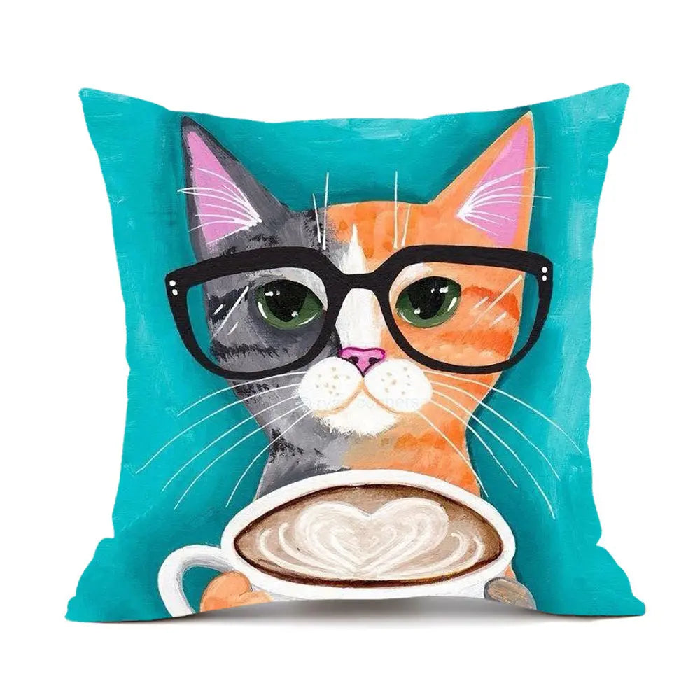 Objet Chat<br/>Housse de Coussin 45x45 - Vraiment-chat