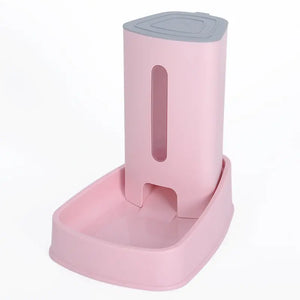 Distributeur de Croquettes pour Chat Design Rose - Vraiment-chat