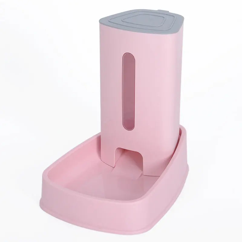 Distributeur de Croquettes pour Chat Design Rose - Vraiment-chat