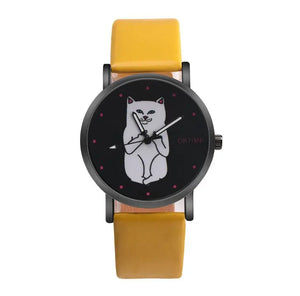 Montre de Chat qui fait un Doigt - Vraiment-chat