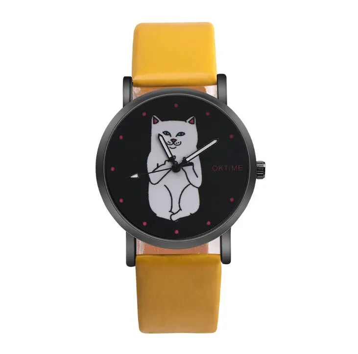 Montre de Chat qui fait un Doigt - Vraiment-chat