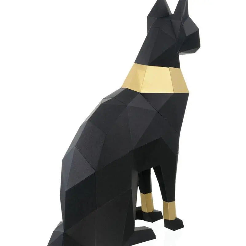 Statue Chat Egyptien Origami XXL - Vraiment-chat