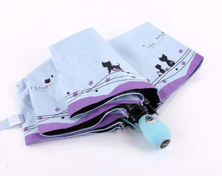 Parapluie Chat avec Fleurs - Vraiment-chat