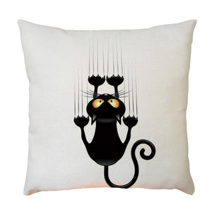 Housse de coussin Chat Noir - Vraiment-chat