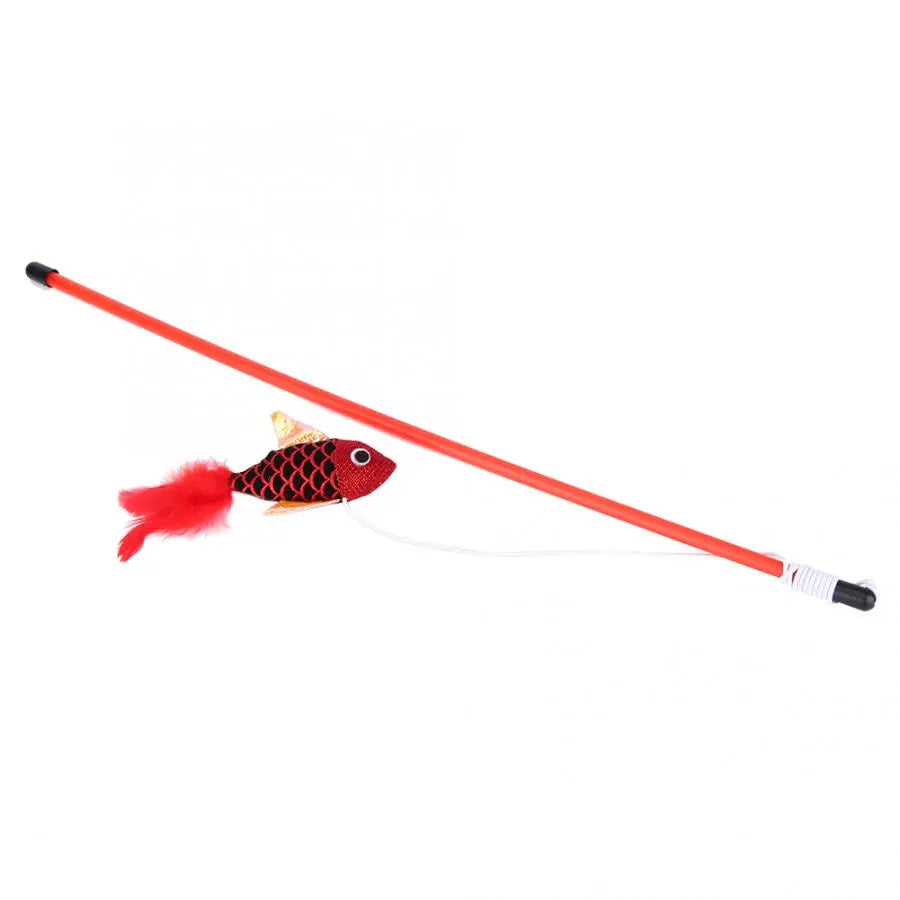 Jouet pour Chat <br/>Baguette Chat avec Poisson Rouge - Vraiment-chat