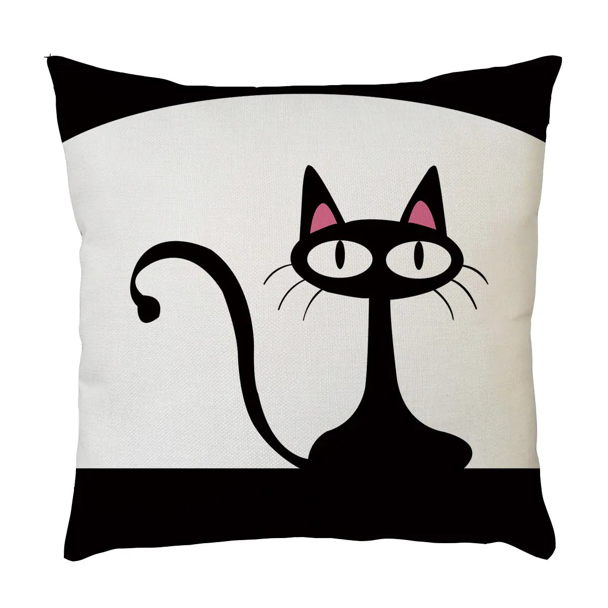 Housse de coussin Chat Noir - Vraiment-chat