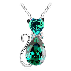 Pendentif en Forme de Chat de cristal - Vraiment-chat