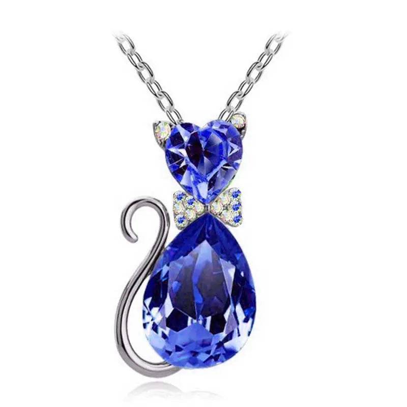 Pendentif en Forme de Chat de cristal - Vraiment-chat