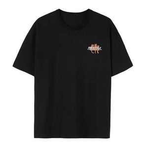 T-shirt Chat cachant ses yeux avec des poissons - Vraiment-chat