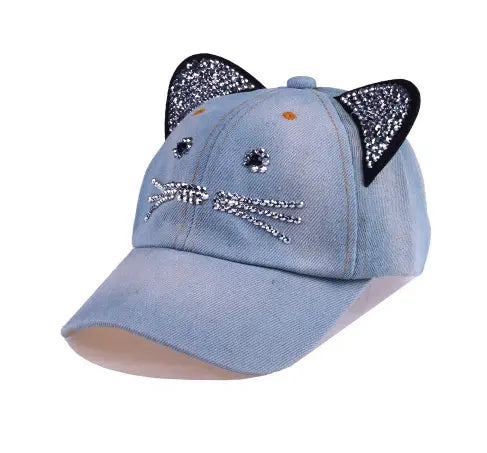 Casquette avec Oreilles de chat et pailles - Vraiment-chat