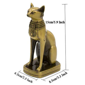 Statue de Chat Egyptien en Métal - Vraiment-chat