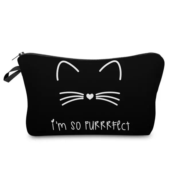 Objet Chat<br/>Trousse de Maquillage Purrfect - Vraiment-chat