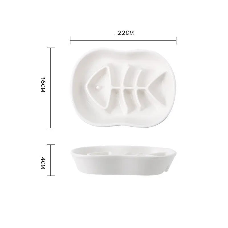 Gamelle Anti Glouton Chat en Céramique - Vraiment-chat