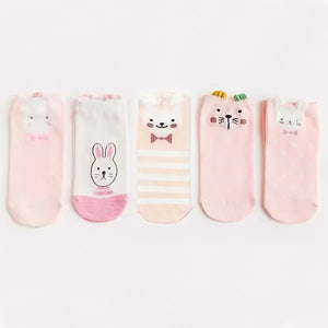 Soquettes Chat<br/>Mignonnes 5 paires - Vraiment-chat