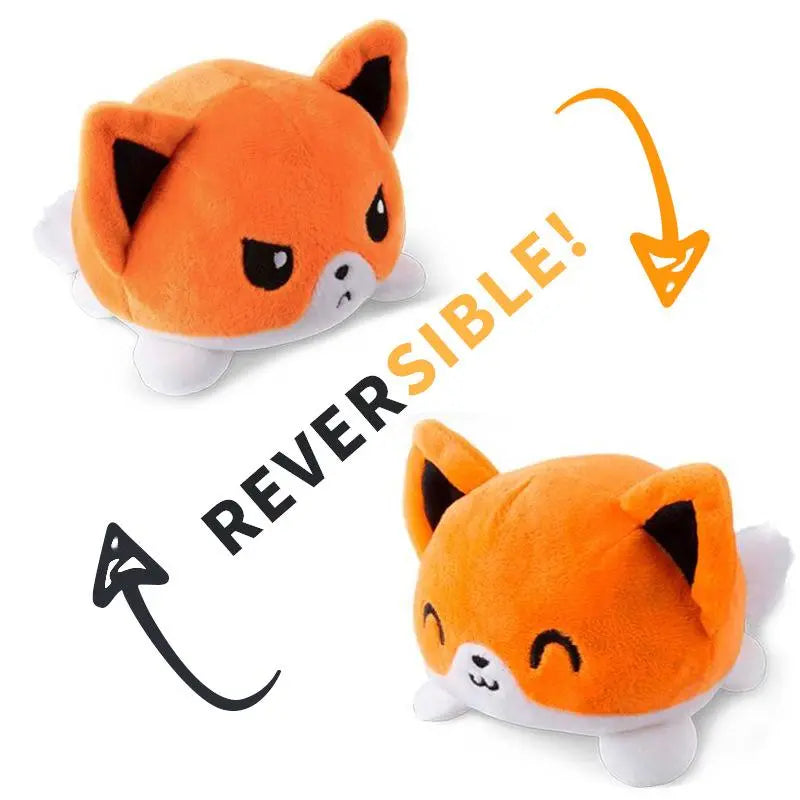 Peluche Réversible Chat Orange - Vraiment-chat