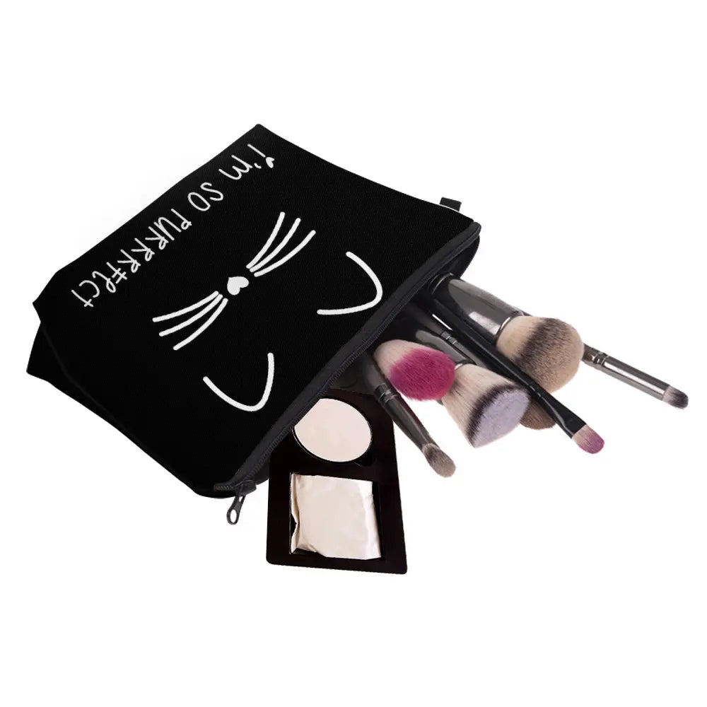 Objet Chat<br/>Trousse de Maquillage Purrfect - Vraiment-chat