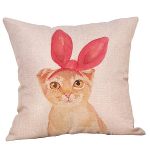 Housse de Coussin avec Imprimé Chat - Vraiment-chat
