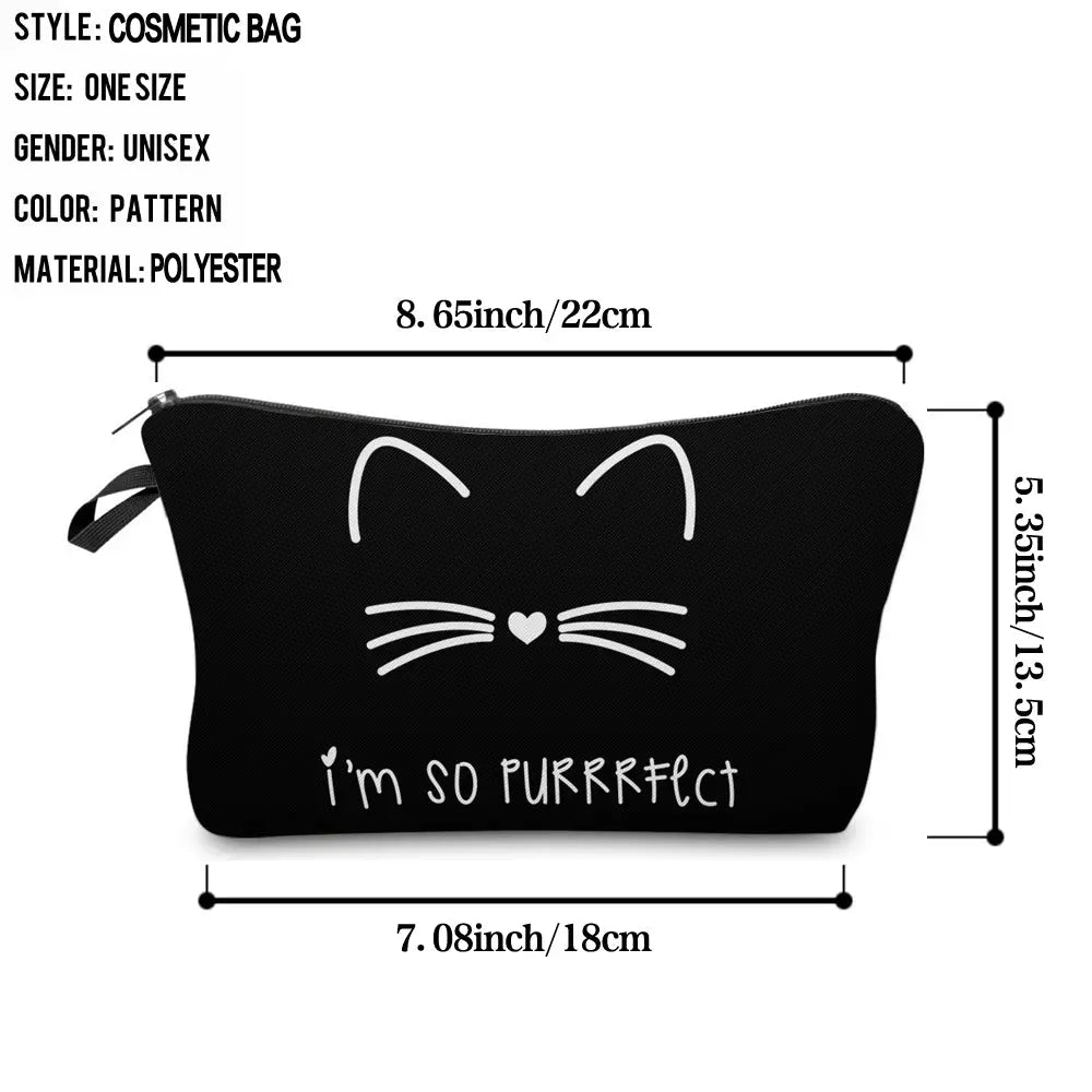 Objet Chat<br/>Trousse de Maquillage Purrfect - Vraiment-chat