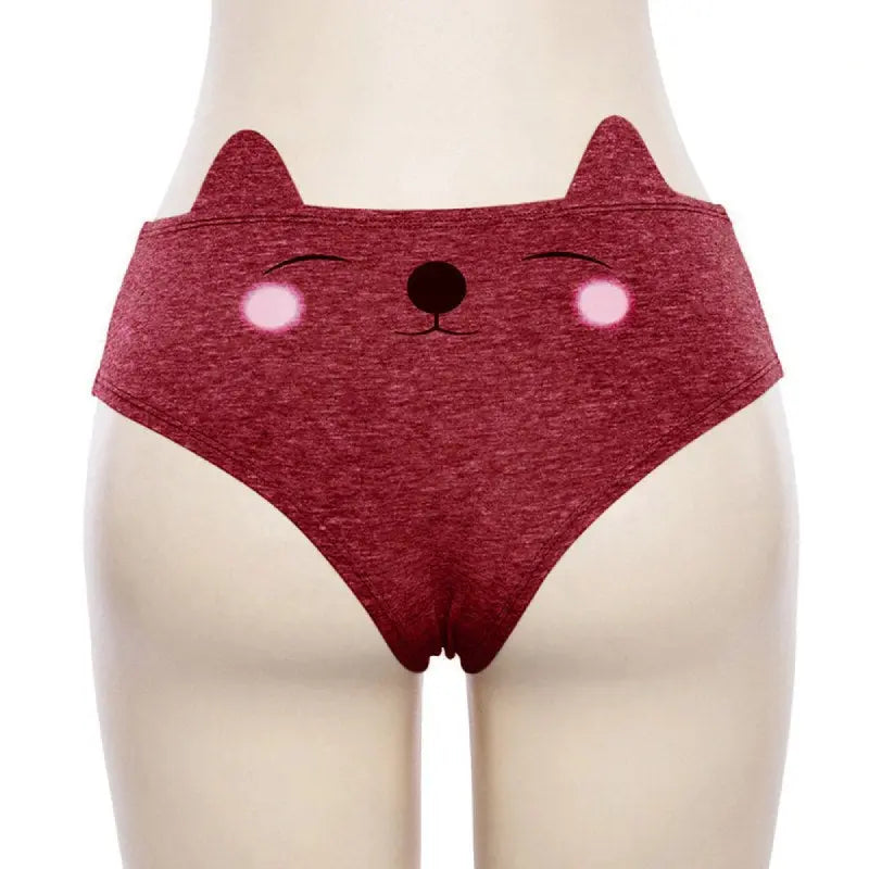 Culotte Chat Femme Rouge - Vraiment-chat