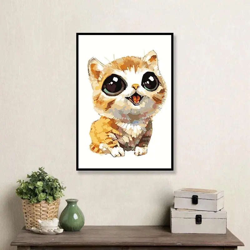 Peinture par Numéro Chat Kawaii - Vraiment-chat