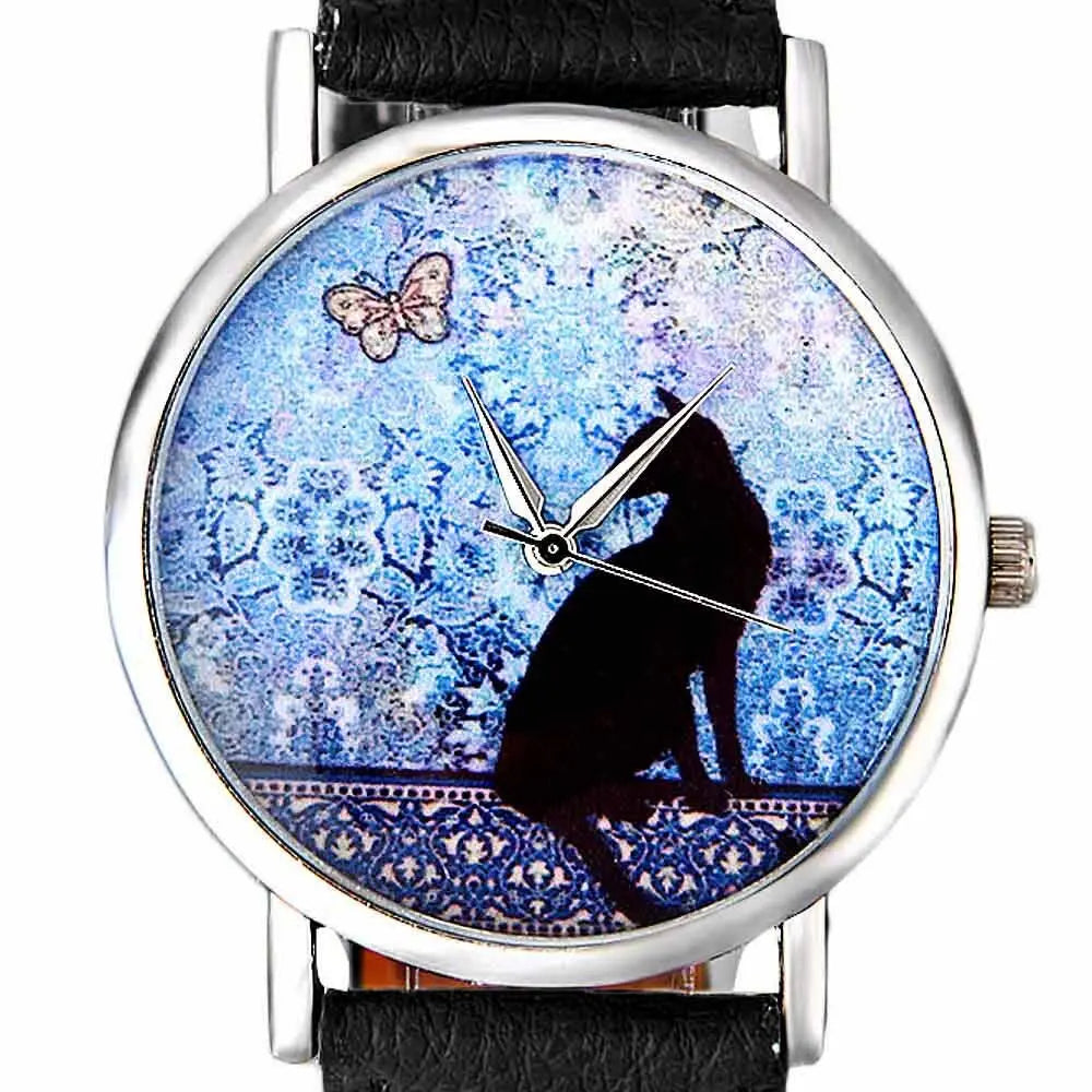 Belle Montre Chat Bleu - Vraiment-chat