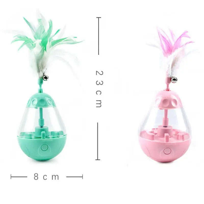 Distributeur de Croquettes Chat Jeu à Plumes - Vraiment-chat