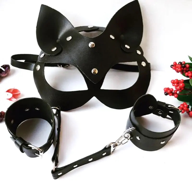 Masque de Chat en Cuir | vraiment-chat