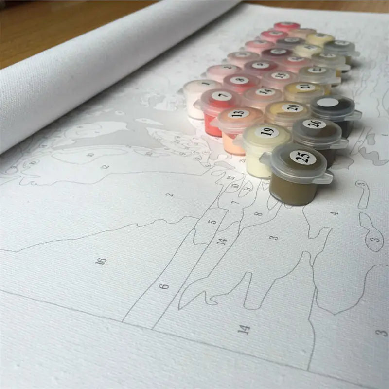 Peinture par Numéros Chat sur Toit - Vraiment-chat