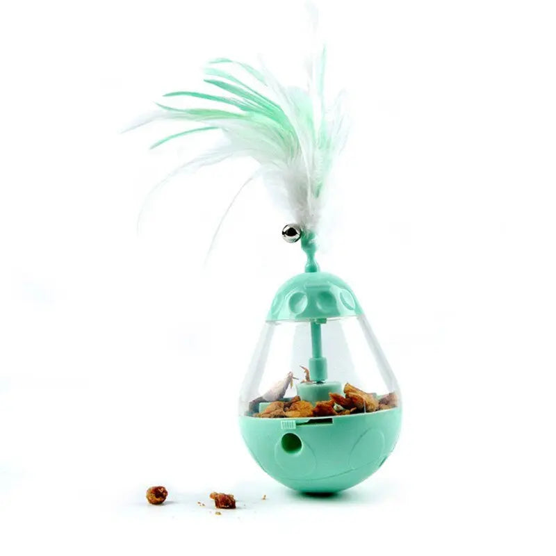 Distributeur de Croquettes Chat Jeu à Plumes - Vraiment-chat