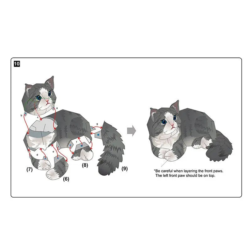 Modèle de Chat Norvégien à monter - Vraiment-chat