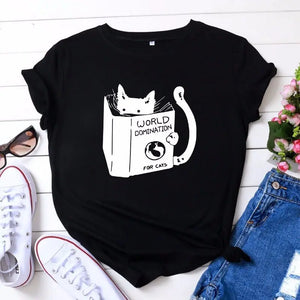 T-Shirt chat qui lit un livre - Vraiment-chat