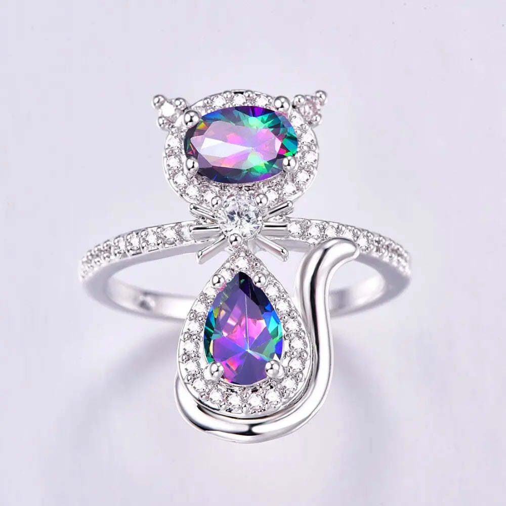 Bague Chat de Diamant - Vraiment-chat