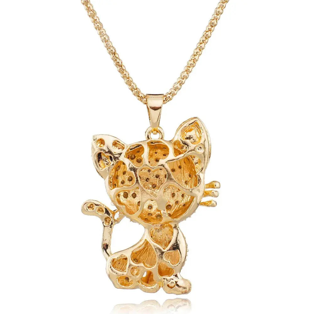 Pendentif Chat Or Souriant - Vraiment-chat