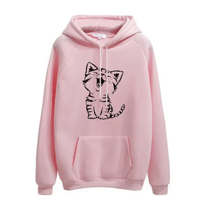 Sweat Chat avec Poche Ventrale - Vraiment-chat