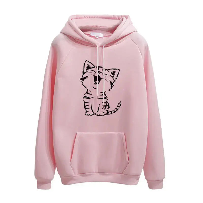 Sweat Chat avec Poche Ventrale - Vraiment-chat