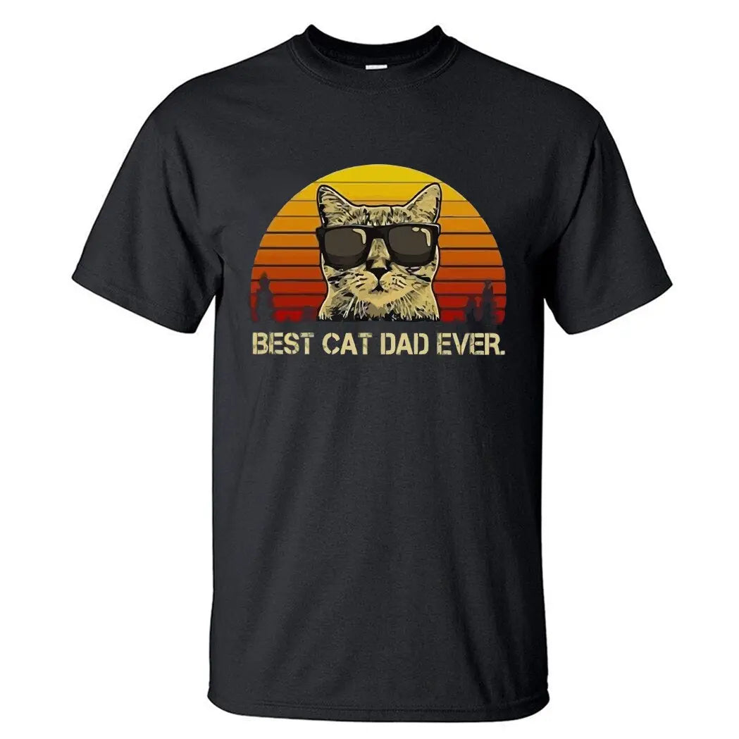 T-Shirt Meilleur Papa Chat - Vraiment-chat