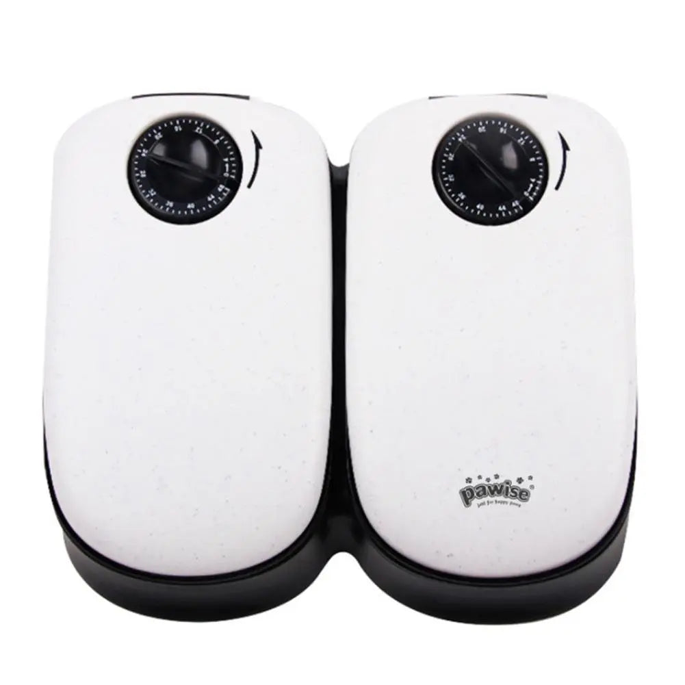 Double Distributeur de Croquettes avec Minuteur - Vraiment-chat