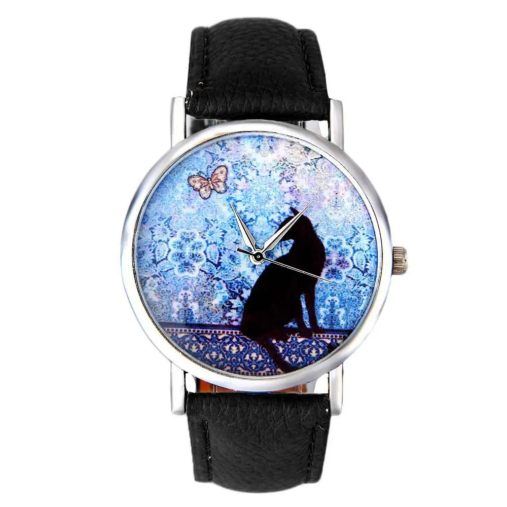 Belle Montre Chat Bleu - Vraiment-chat