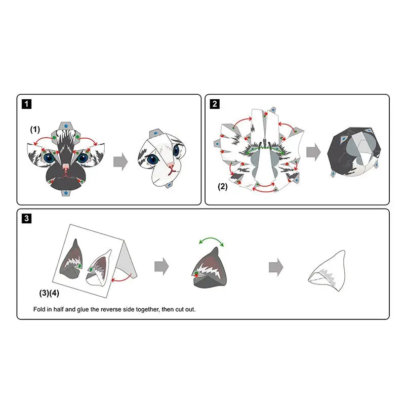 Modèle de Chat Norvégien à monter - Vraiment-chat