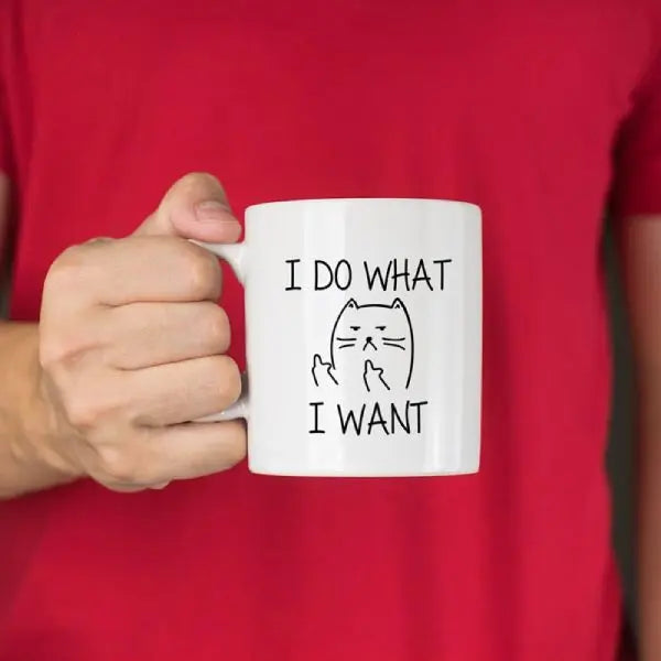 Mug Chat I Do What I Want - Vraiment-chat