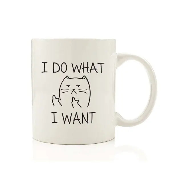 Mug Chat I Do What I Want - Vraiment-chat