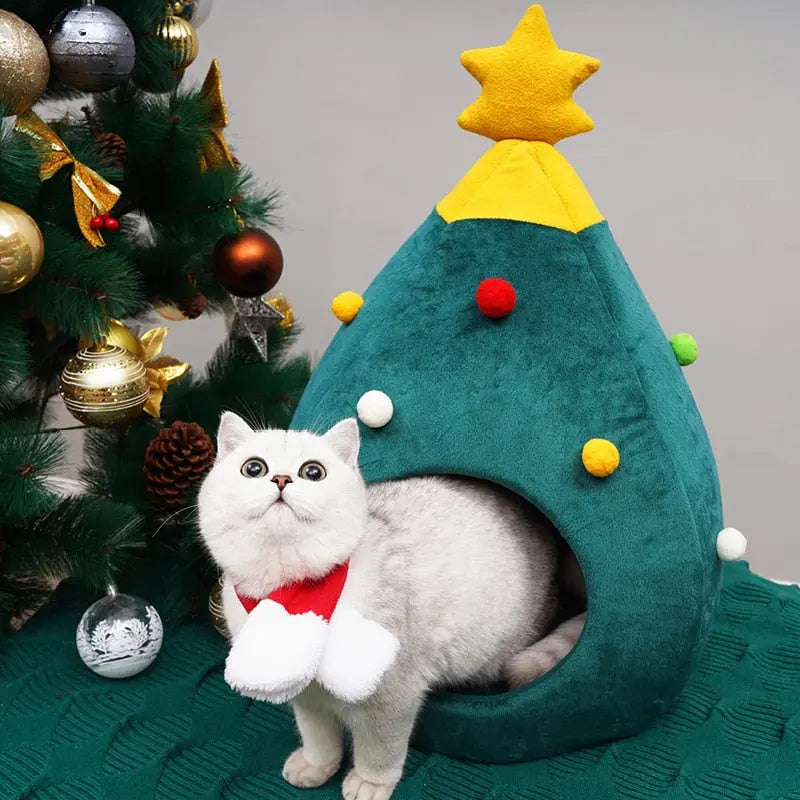 Niche pour Chat de Noël - Vraiment-chat