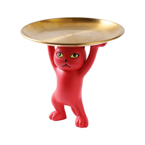 Statue de Chat Vide-poche en résine Vraiment-chat