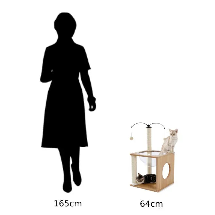 Arbre à chat Original à hélice et panier surélevé Vraiment-chat