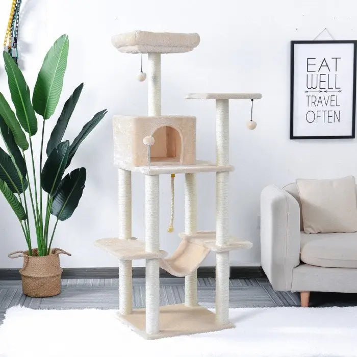 Arbre à chat Grand avec 4 niveaux Climbo Vraiment-chat