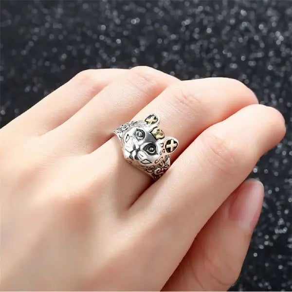Bague Chat Bengal (Argent) - Vraiment-chat